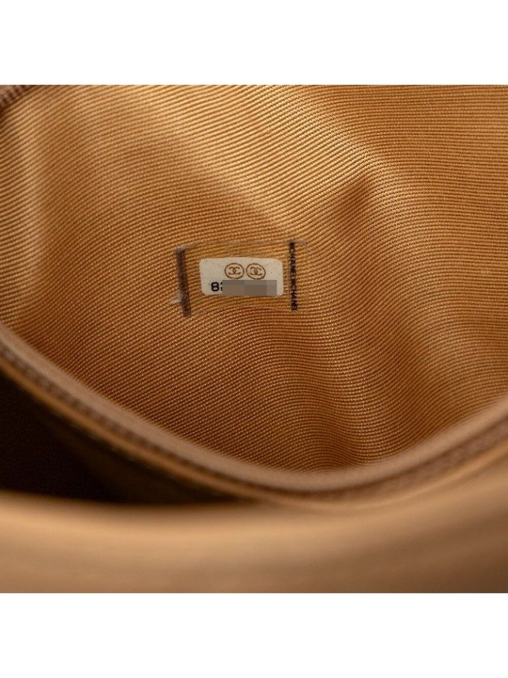 Chanel Quilted CC Logo Reissue Tote Bag Beige Caviar Leather - Picture 6 of 7